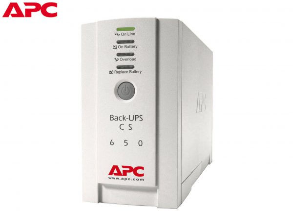 UPS 650VA APC BACK-UPS CS BK650EI TOWER WHITE